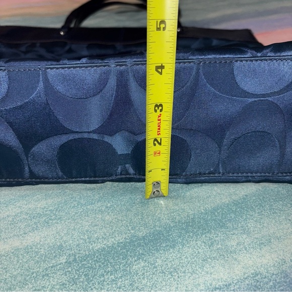 Coach Blue Patent Leather/ Nylon Tote Bag - Picture 9 of 9
